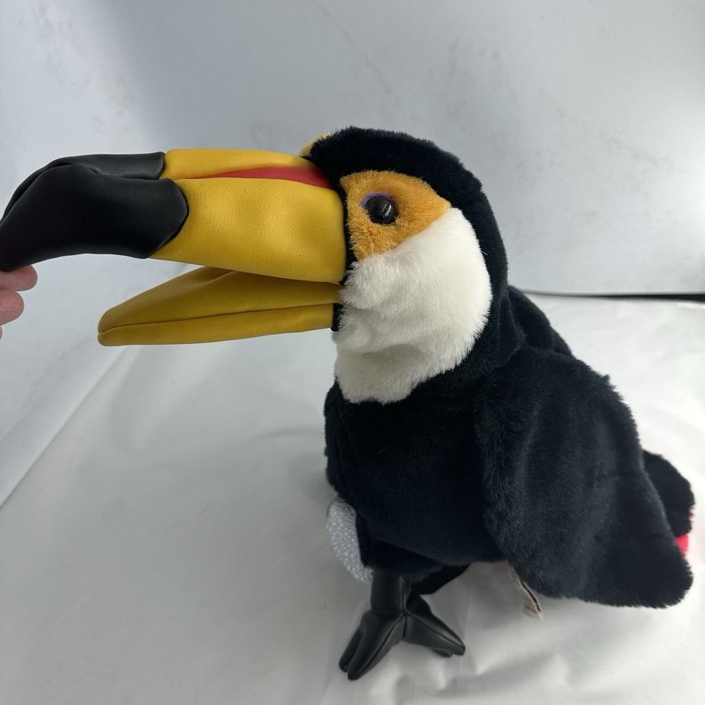 Folkmanis Folktails Toucan Bird Hand Puppet Plush Black